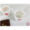 Image 4 : MORRIS Collector Combo:  - Vintage MORRIS Coffee Mugs (4) (Cups Measures : 4"H) - Men's Wallet (Naug