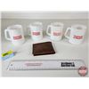 Image 7 : MORRIS Collector Combo:  - Vintage MORRIS Coffee Mugs (4) (Cups Measures : 4"H) - Men's Wallet (Naug