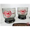 Image 3 : MORRIS Collector Combo : - Morris Drinking Glasses (4) (Glasses Measures : 3-1/4"H) - Belt Buckles (