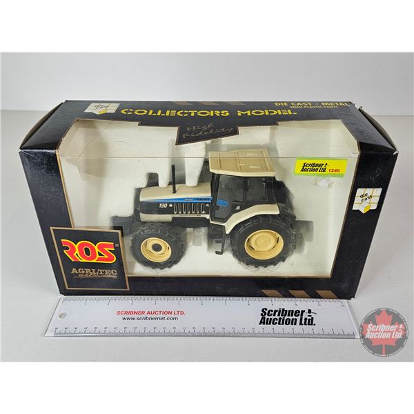 Lamborghini 190 Tractor : Collectors Model (ROS) (Scale 1:25) (Box Measures : 7"H x 13"W x 5-1/4"D))
