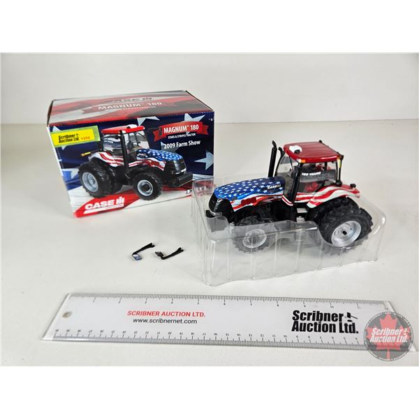 CASE IH Magnum 180 Tractor : 2009 Farm Show Stars & Stripes (ERTL) (Scale 1:32) (Box Measures : 5"H 