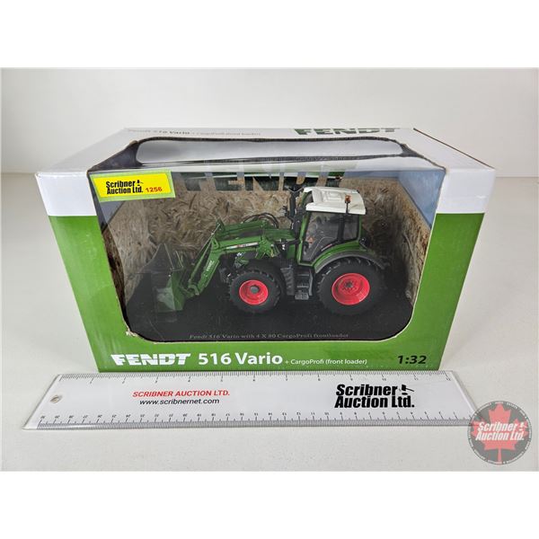 Fendt 516 Vario w/ FEL (Universal Hobbies) (Scale 1:32) (Box Measures : 6-1/2"H x 11"W x 6"D)