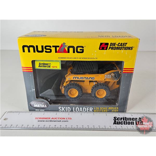 Mustang 2109 Skid Loader (Die-Cast Promotions) (Scale 1:25) (Box Measures : 6"H x 8"W x 4"D)