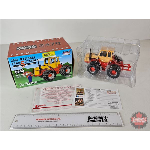 CASE 2470 Traction King : 2007 National Farm Toy Show (ERTL) (Scale 1:32) (Box Measures :5"H x 9"W x