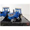 Image 6 : Pressed Steel Truck & Trailer (ERTL) c/w (5) (Scale 1:64) Tractors (Truck Total Length : 20")