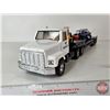Image 7 : Pressed Steel Truck & Trailer (ERTL) c/w (5) (Scale 1:64) Tractors (Truck Total Length : 20")