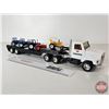 Image 8 : Pressed Steel Truck & Trailer (ERTL) c/w (5) (Scale 1:64) Tractors (Truck Total Length : 20")