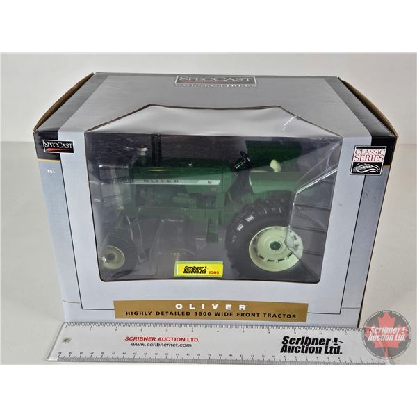 OLIVER 1800 Wide Front Tractor (Spec Cast) (Scale 1:16) (Box Measures : 8"H x 11-3/4"W x 8-3/4"D)