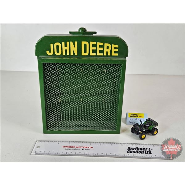 John Deere Key Rack & Mini Quad (Rack Measures : 10-1/2"H x 8-1/2"W x 2"D)