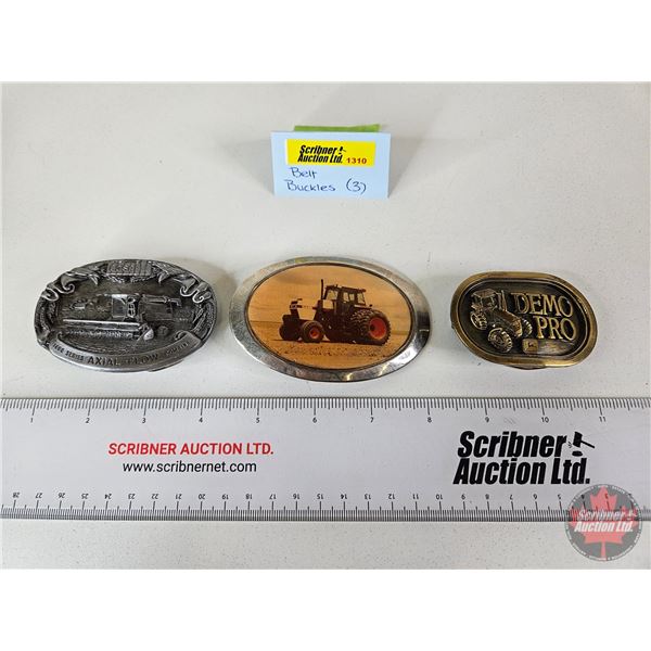 Tractor Theme Belt Buckles (3) : - John Deere - CASE IH - CASE