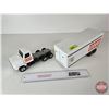 Image 10 : Pressed Steel Toy Truck & Trailer : CASE (ERTL) (Measures : 16-1/2"L)