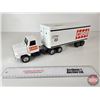 Image 2 : Pressed Steel Toy Truck & Trailer : CASE (ERTL) (Measures : 16-1/2"L)