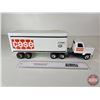 Image 5 : Pressed Steel Toy Truck & Trailer : CASE (ERTL) (Measures : 16-1/2"L)