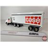 Image 8 : Pressed Steel Toy Truck & Trailer : CASE (ERTL) (Measures : 16-1/2"L)