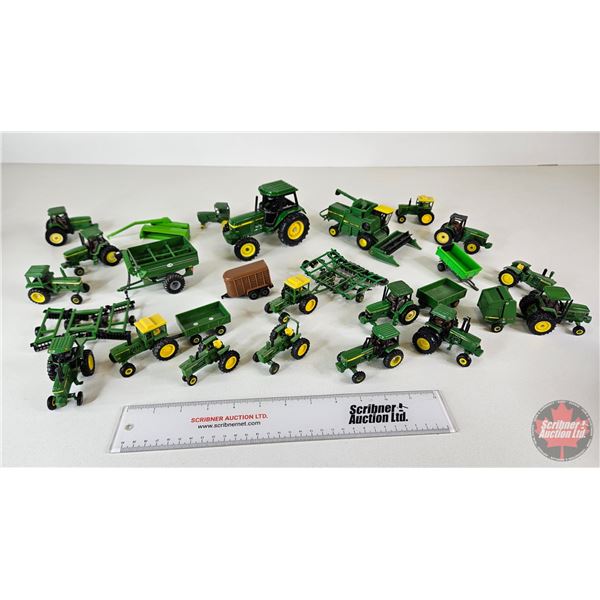 Variety of John Deere Tractors, Combine & Implements (Most Scale 1:64)