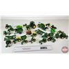 Image 1 : Variety of John Deere Tractors, Combine & Implements (Most Scale 1:64)