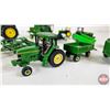 Image 3 : Variety of John Deere Tractors, Combine & Implements (Most Scale 1:64)