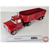 Image 2 : Pressed Steel Toy ERTL Truck (Customized to 5th Wheel) c/w Structo Trailer  (Measures : 6"H x 6"W x 