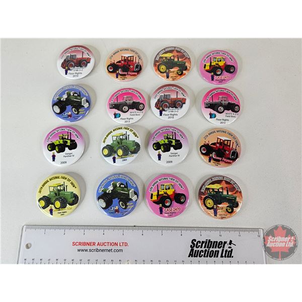 Variety of Farm Toy Show Buttons (16) : 2001-2013