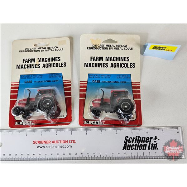 Farm Machines CASE IH (2) : 3294 & 2594 (ERTL) (Scale 1:64) (New in Pkg)