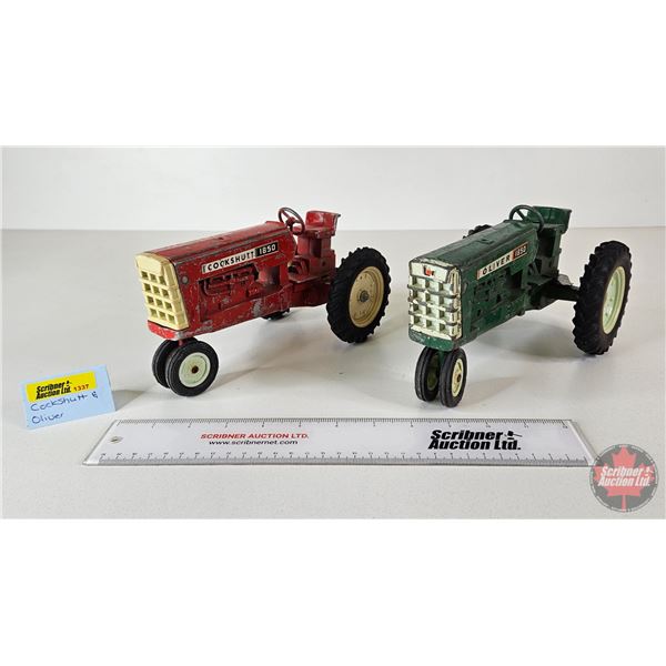 Tractors (2) : Cockshutt 1850 & Oliver 1850 (ERTL) (Scale 1:16)