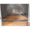 Image 2 : Custom Made Galvanized Quonset Shed w/ Sliding Doors & Plywood Floor (Measures : 11"H x 19-3/4"W x 2