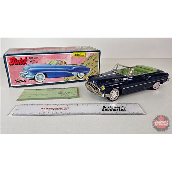 Pressed Steel Friction Toy : 1950 Buick (Box Measures: 4-1/2"H x 12-1/2"W x 5"D)