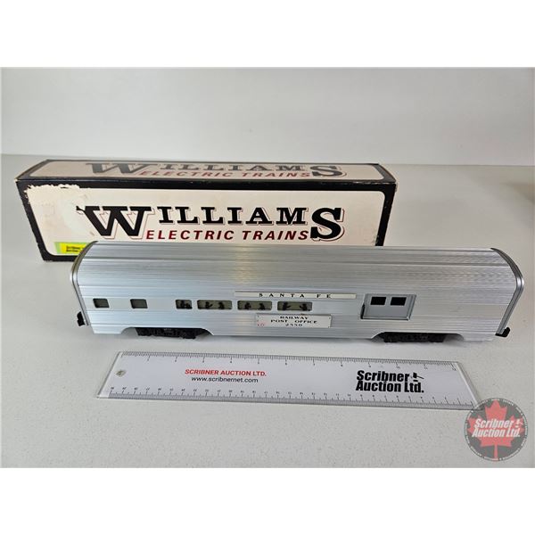 Williams Electric Trains : Santa Fe RPO : O Scale Train Car (Lighted) (Box Measures : 4-1/2"H x 17"W