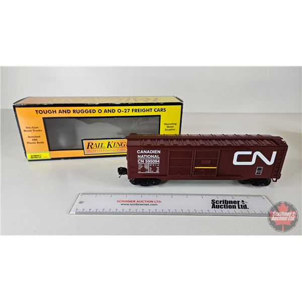 Rail King M.T.H. Electric Trains : Canadian National 40' Double Door Box Car : O Scale : 30-74567 (B