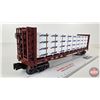 Image 5 : Rail King By M.T.H. Electric Trains : Canadian National Flat Car w/ Bulkheads & Lumber : O Scale : 3