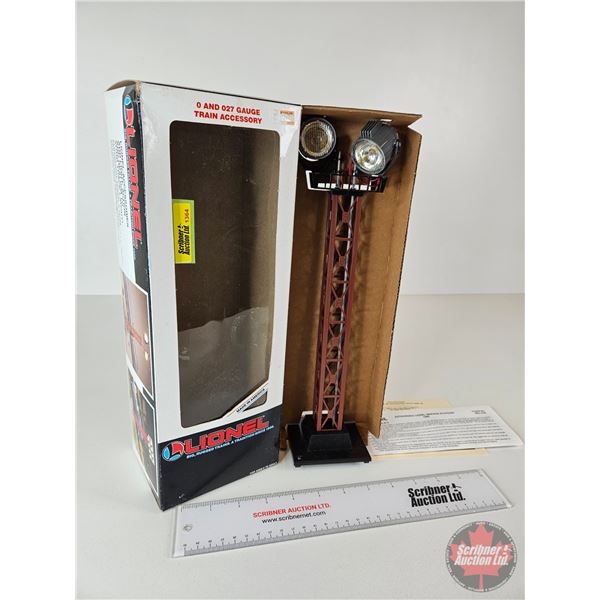Lionel Train Operating Searchlight Tower : O & O27 Gauge : 6-12899 (Box Measures : 13-1/2"H x 5"W x