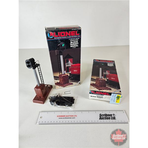 Lionel Block Target Signal (2) : O & O27 Gauge : 6-12832 (Box Measures : 10:H x 4-3/4"W x 2"D)
