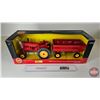 Image 1 : Massey Harris 44 Tractor w/ Flarebox Wagon (ERTL) (Scale 1:16) (Box Measures : 6-3/4"H x 18-1/2"W x 