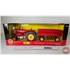 Image 2 : Massey Harris 44 Tractor w/ Flarebox Wagon (ERTL) (Scale 1:16) (Box Measures : 6-3/4"H x 18-1/2"W x 