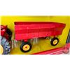 Image 4 : Massey Harris 44 Tractor w/ Flarebox Wagon (ERTL) (Scale 1:16) (Box Measures : 6-3/4"H x 18-1/2"W x 