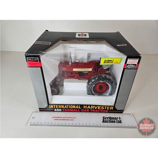 International Harvester 450 Farmall Gas Tractor (Spec Cast) (Scale 1:16) (Box Measures : 7-1/2"H x 1