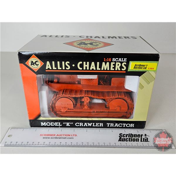 Allis-Chalmers Model K Crawler Tractor (Spec Cast) (Scale 1:16) (Box Measures : 6-1/2"H x 9-1/4"W x 