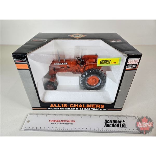 Allis-Chalmers D-14 Gas Tractor (Spec Cast) (Scale 1:16) (Box Measures : 7"H x 10-3/4"W x 7-1/2"D)