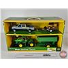 Image 1 : John Deere Mega Hauling Playset : Inc. - 4WD Tractor - Grain Cart - Pickup - Skidsteer - Trailer (Bo