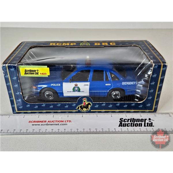 RCMP GRC Car (First Choice Collectibles) (Box Measures : 3-3/4"H x 10-1/8"W x 4-3/4"D)