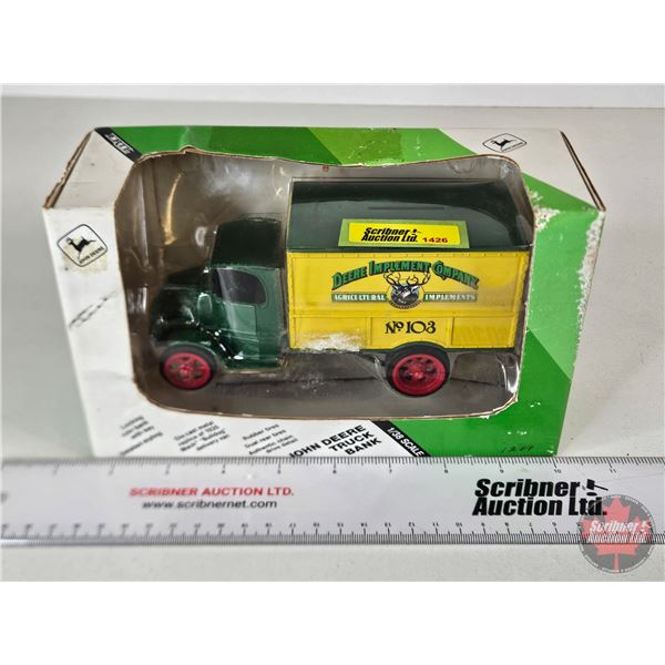 John Deere Truck Bank : 1926 MACK Bulldog Delivery Van (ERTL) (Scale 1:38) (Box Measures : 5"H x 8-1