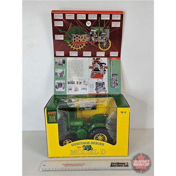John Deere 1937 Model D Tractor : Heritage Series : 2007 Edition (ERTL) (Scale 1:16) (Box Measures :