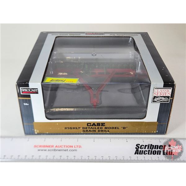 CASE Model D Grain Drill (Spec Cast) (Scale 1:16) (Box Measures : 3-3/4"H x 8-3/4"W x 8-1/4"D)