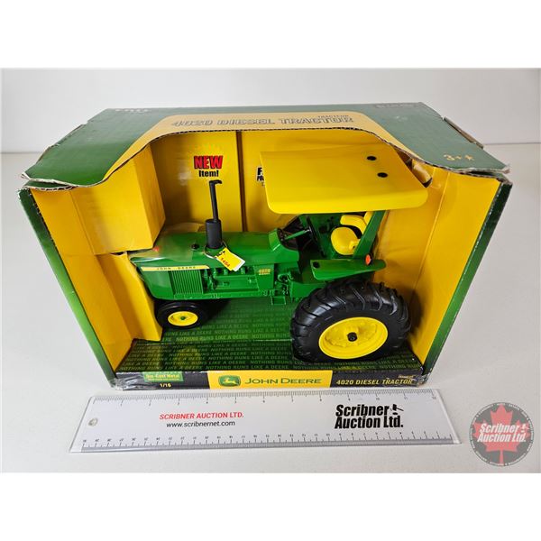 John Deere 4020 Diesel Tractor (ERTL) (Scale 1:16) (Box Measures : 8"H x 11-1/2"W x 6-1/2"D)