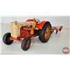 Image 16 : CASE 600 Tractor w/Allis-Chalmers 4 Bottom Plow (ERTL) (Scale 1:16)