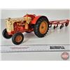 Image 1 : CASE 600 Tractor w/Allis-Chalmers 4 Bottom Plow (ERTL) (Scale 1:16)