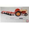 Image 6 : CASE 600 Tractor w/Allis-Chalmers 4 Bottom Plow (ERTL) (Scale 1:16)