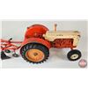 Image 7 : CASE 600 Tractor w/Allis-Chalmers 4 Bottom Plow (ERTL) (Scale 1:16)
