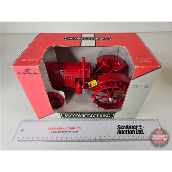 McCormick-Deering Model 22-36 Tractor (Scale Models) (Scale 1:16) (Box Measures : 5-3/4"H x 9-1/4"W 