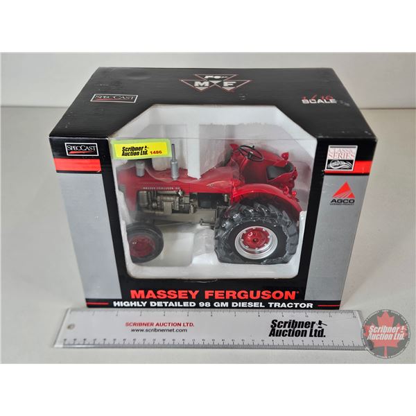 Massey Ferguson 98 GM Diesel Tractor (Spec Cast) (Scale 1:16) (Box Measures : 8-1/4"H x 10-3/4"W x 7